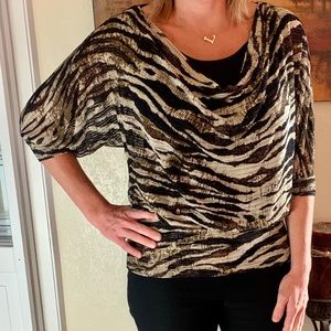 Animal print blouse
